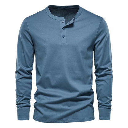 Men’s Long-Sleeve Henley Shirt