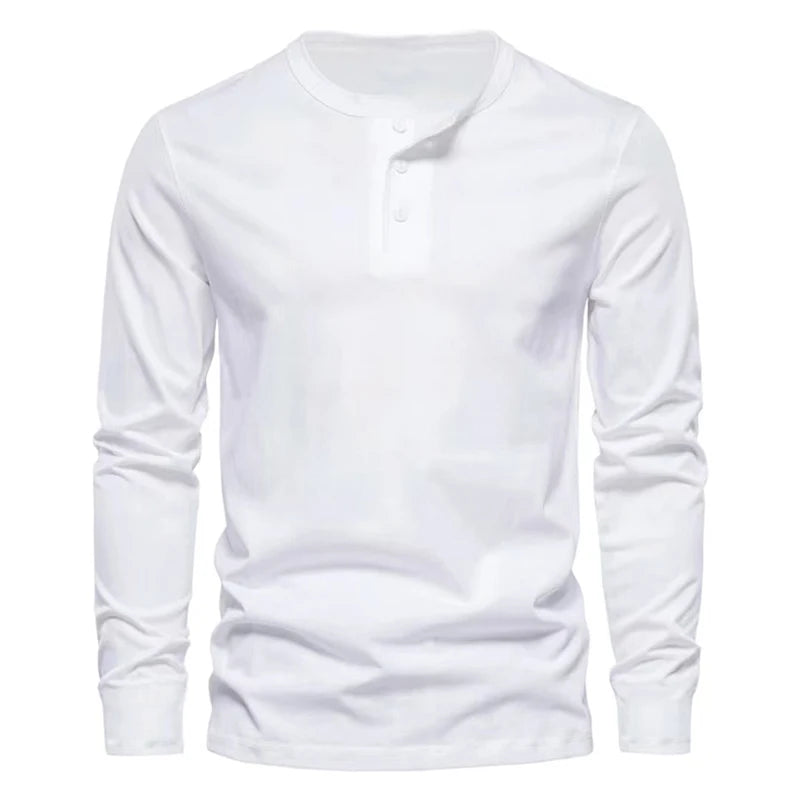 Men’s Long-Sleeve Henley Shirt