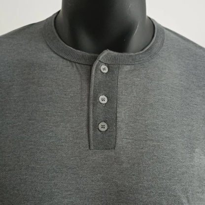 Men’s Long-Sleeve Henley Shirt